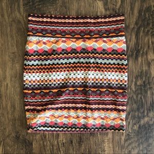 NWOT Adorable Stretchy Tribal Print Pencil Skirt